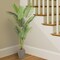 Set of 2 Artificial Palm Plant 6 Feet Fake Palm Tree with 16 Leaves Faux